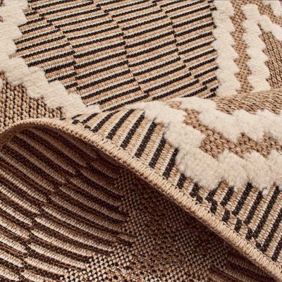Tapis extérieur - 160x230cm - multicolore - 100% polypropylène résistant aux UV - 1400gr/m² - MIR