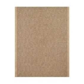 Tapis extérieur - 160x230cm - naturel - 100% polypropylène résistant aux UV - 1400 gr/m2 - RHITA