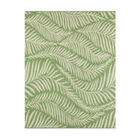 Tapis extérieur - 200x290cm - vert - 100% polypropylène résistant aux UV - 800gr/m2 - 192 000 Points/m² - ALAYA