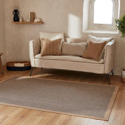 Tapis extérieur - 60x180cm - naturel - 100% polypropylène résistant aux UV - 1400 gr/m² - RUBY