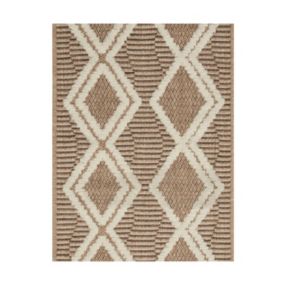 Tapis extérieur - 60x90cm - multicolore - 100% polypropylène résistant aux UV - 1400gr/m² - ISLA