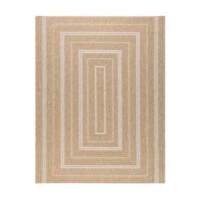 Tapis extérieur - 80x150cm - naturel - 100% polypropylène résistant aux UV - 1400 gr/m² - TYCIA