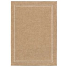 Tapis extérieur ATTICGO beige rectangulaire géométrique 160x230 cm GUINEA