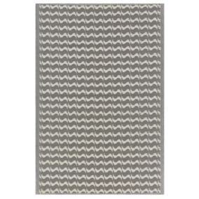 Tapis extérieur au motif géométrique gris 120 x 180 cm TUMKUR