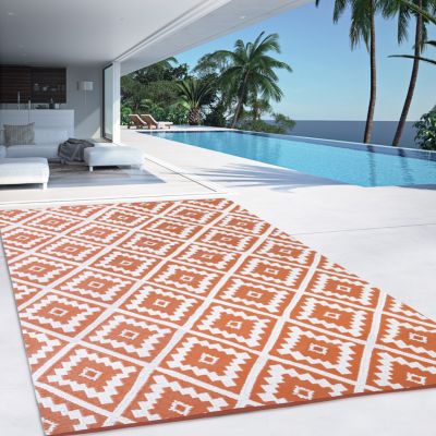 Tapis d'extérieur à relief Kuta Vert 200 x 290 cm