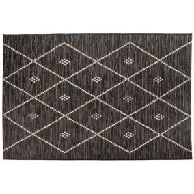 Tapis extérieur en polypropylène Asma tonnerre 200 x 290 cm