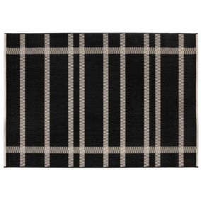 Tapis extérieur en polypropylène Paomia tonnerre 120 x 170 cm