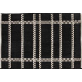 Tapis extérieur en polypropylène Paomia tonnerre 60 x 110 cm