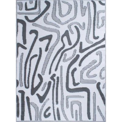 Tapis extérieur en polypropylène Spargi 1741 noir 120x160 cm