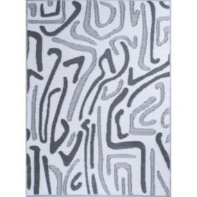 Tapis extérieur en polypropylène Spargi 1741 noir 120x160 cm