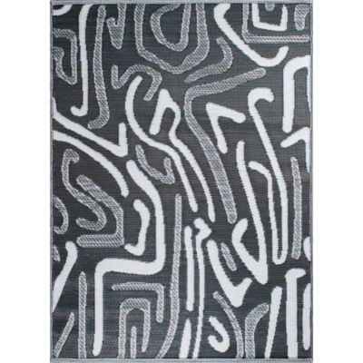 Tapis extérieur en polypropylène Spargi 1741 noir 120x160 cm
