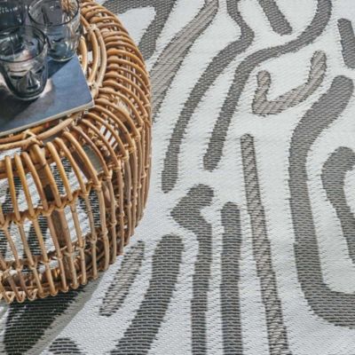 Tapis extérieur en polypropylène Spargi 1741 noir 120x160 cm