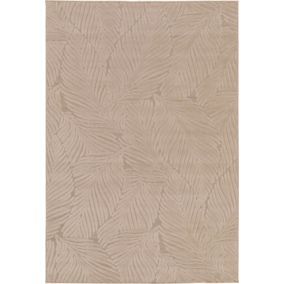 Tapis extérieur et intérieur en relief - Lauria - Beige - 120 x 170 cm