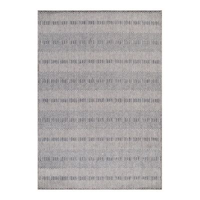 Tapis extérieur et intérieur plat Mykonos 150x80 CM - Gris