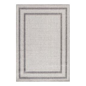 Tapis extérieur et intérieur plat Ruba 100x60 CM - Crème