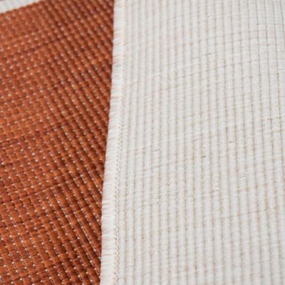 Tapis extérieur, kilim reversible LYN2 BM REVERSIBLE, terracotta, crème