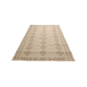 Tapis extérieur rectangulaire Marrakech 115 x 180 cm en laine synthétique - Jardiline