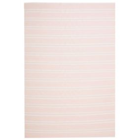 Tapis extérieur rose en tissu 140 x 200 AKYAR