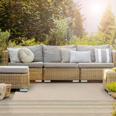 Tapis extérieur terrasse & balcon, résistant aux intempéries, antidérapant, design moderne, Parma 180 x 250 cm