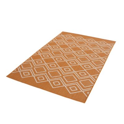 Tapis extérieur Tazaa L.170 x l.120 cm orange