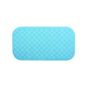 tapis Fond de baignoire antidérapant Caoutchouc CLASS 36x65cm Bleu Ciel MSV