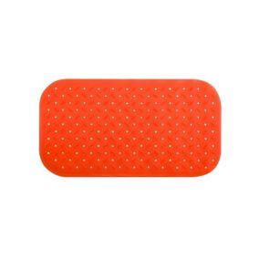 Tapis Fond de baignoire antidérapant Caoutchouc CLASS 36x65cm Orange MSV