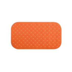 Tapis Fond de baignoire antidérapant Caoutchouc CLASS 36x76cm Orange MSV