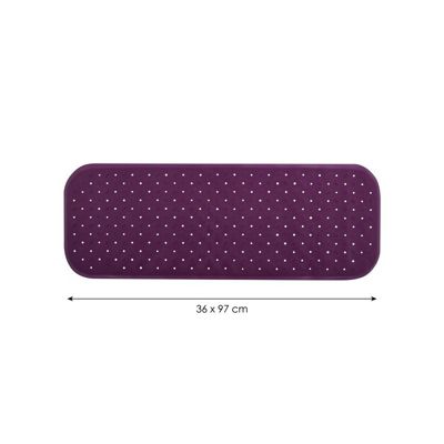 tapis Fond de baignoire antidérapant Caoutchouc CLASS 36x97cm Violet MSV