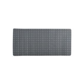 Tapis Fond de baignoire antidérapant Caoutchouc QUADRO 36x76cm Gris MSV