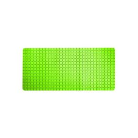 Tapis Fond de baignoire antidérapant Caoutchouc QUADRO 36x76cm Vert MSV