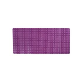 Tapis Fond de baignoire antidérapant Caoutchouc QUADRO 36x76cm Violet MSV