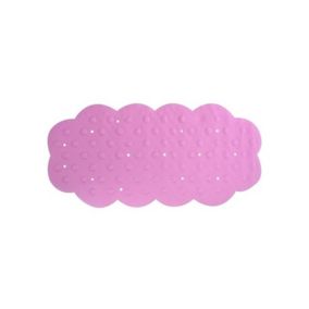 Tapis fond de baignoire Caoutchouc 44X92cm Rose MSV