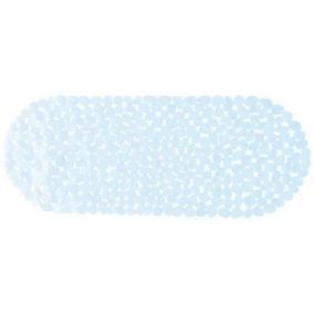 Tapis fond de baignoire MSV - 99 x 39 cm - Galet transparent