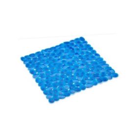 Tapis fond de baignoire PEBBLE 54x54cm Bleu clair Spirella