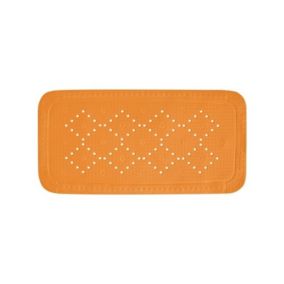 Tapis Fond de baignoire  PVC ALASKA 71x36cm Orange Spirella