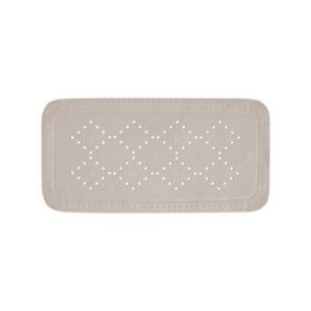 Tapis Fond de baignoire PVC ALASKA 71x36cm Taupe Spirella