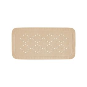 Tapis Fond de baignoire PVC ALASKA 91x36cm Beige Bahamas Spirella