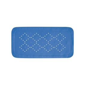 Tapis Fond de baignoire PVC ALASKA 91x36cm Bleu Electrique Spirella