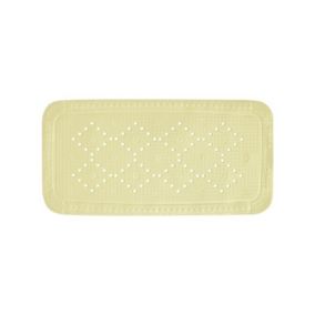 Tapis Fond de baignoire PVC ALASKA 91x36cm Jaune Clair Spirella