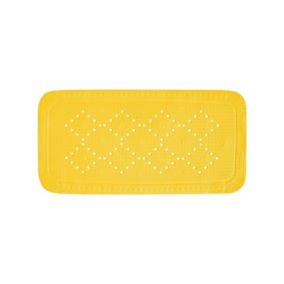 Tapis Fond de baignoire PVC ALASKA 91x36cm Jaune Sunshine Spirella