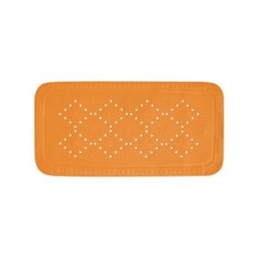 Tapis Fond de baignoire  PVC ALASKA 91x36cm Orange Spirella