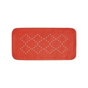 Tapis Fond de baignoire  PVC ALASKA 91x36cm Rouge Spirella