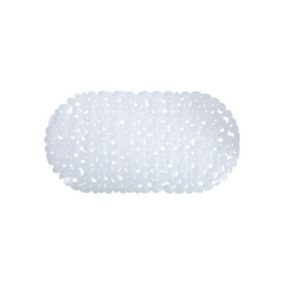 Tapis Fond de baignoire PVC GALETS 39x99cm Blanc MSV