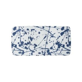 Tapis Fond de de baignoire PVC BANG 71x36cm Bleu Spirella