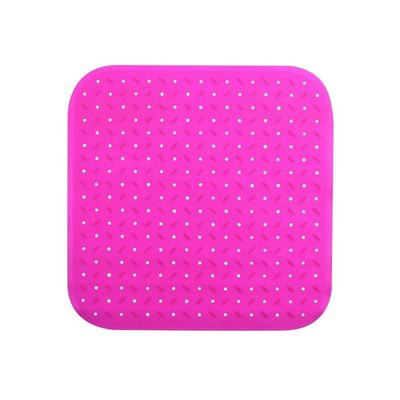 Tapis Fond de douche antidérapant Caoutchouc CLASS 54x54cm Fuschia MSV
