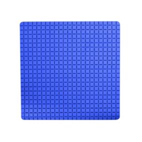 Tapis Fond de douche antidérapant Caoutchouc QUADRO 54x54cm Bleu MSV