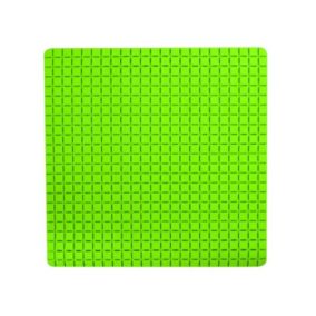 Tapis Fond de douche antidérapant Caoutchouc QUADRO 54x54cm Vert MSV