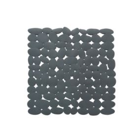 Tapis Fond de douche PVC MARATHON 54x54cm Gris Foncé Spirella