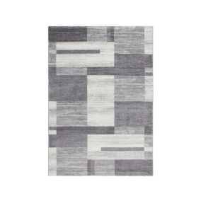 Tapis géométrique design intérieur Cone 150x80 CM - Argenté