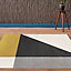 Tapis géométrique Sarah 150 x 200 cm jaune